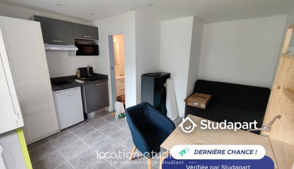 Logement étudiant Location Studio Meubl&eacute; Angers (49000)