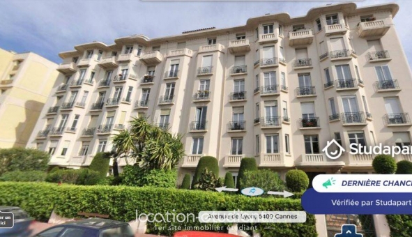 Logement étudiant Studio &agrave; Cannes (06400)