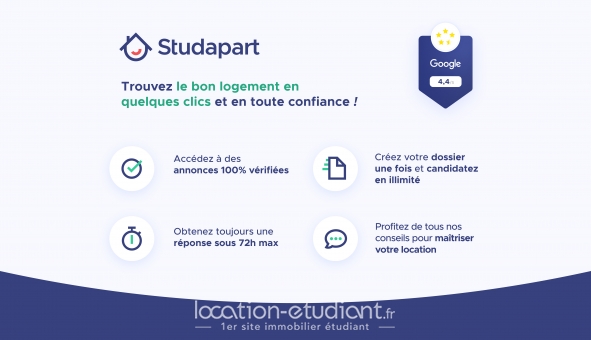 Logement étudiant Studio &agrave; Nancy (54100)