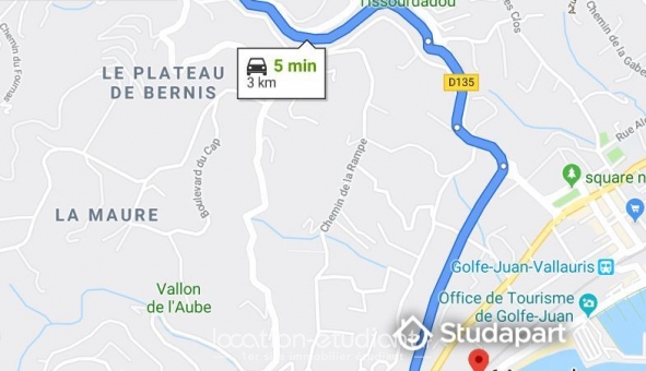 Logement étudiant Studio &agrave; Vallauris (06220)