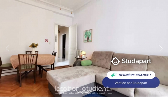 Logement étudiant T3 &agrave; Nice (06100)