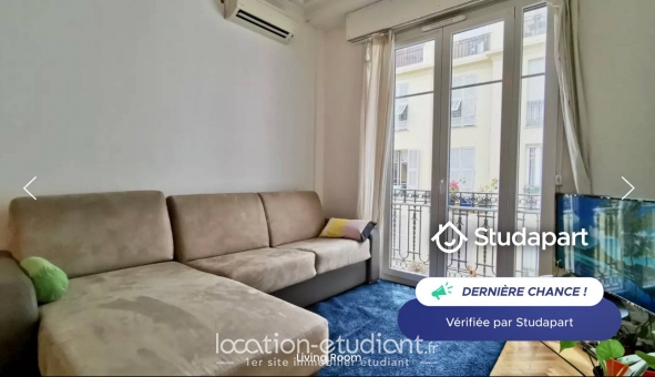 Logement étudiant T3 &agrave; Nice (06100)