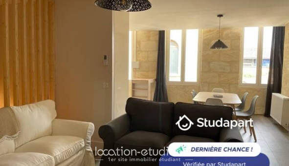 Logement étudiant Location T4 Meubl&eacute; Bordeaux (33300)