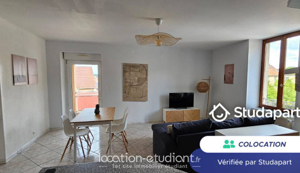 Colocation étudiante Studio &agrave; Andelarre (70000)