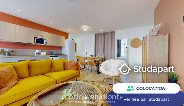 Colocation étudiante Studio &agrave; Lyon 3ème arrondissement (69003)
