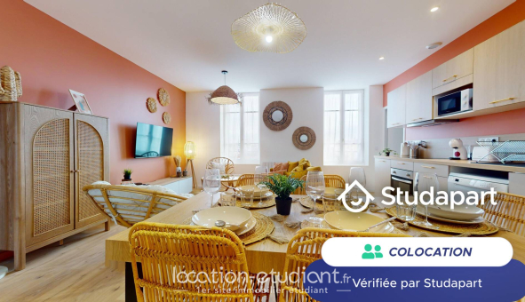 Colocation étudiante Studio &agrave; Lyon 3ème arrondissement (69003)