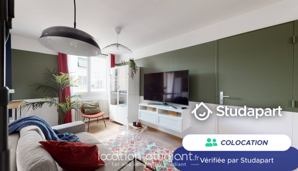 Colocation étudiante Studio &agrave; Lyon 8ème arrondissement (69008)