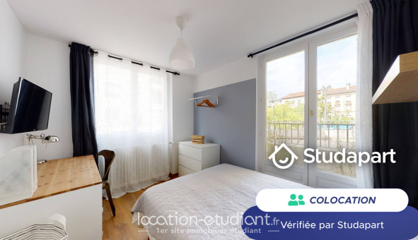 Colocation étudiante Studio &agrave; Lyon 8ème arrondissement (69008)