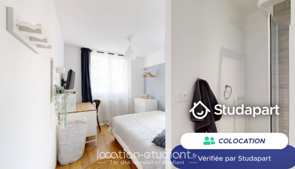 Colocation étudiante Studio &agrave; Lyon 8ème arrondissement (69008)