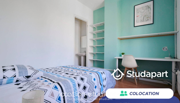 Colocation étudiante Studio &agrave; Roubaix (59100)