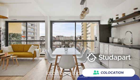 Colocation étudiante Studio &agrave; Rouen (76100)