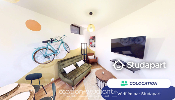 Colocation étudiante Studio &agrave; Villeurbanne (69100)