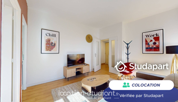 Colocation étudiante Duplex &agrave; Villeurbanne (69100)